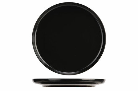 BALTIC BLACK DESSERTBORD D20CM   Afmeting: 2o&nbsp;cm Materiaal: aardewerk Kleur: Zwart Merk: COSY &amp; TRENDY