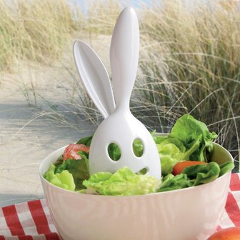 Opscheplepel Salade set | Bunny | Konijn | Slabestek
