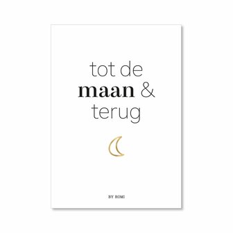 kaart / Tot de maan & terug