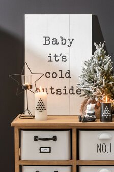 Tekstbord | &nbsp;Baby it&#039;cold / Skiing&nbsp; &nbsp;J-LINE