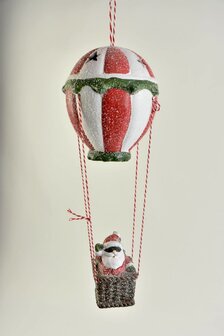 KERSTMAN IN LUCHTBALLON 