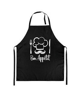 Ambiente Schort Chef Black Bon App&eacute;tit