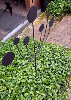 bloemen zwart ijzer voor buiten 100 cm