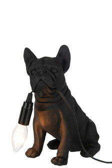 Lamp Bulldog Poly Zwart  &nbsp;J-Line   Sfeervolle lamp in de vorm van een Bulldog, 