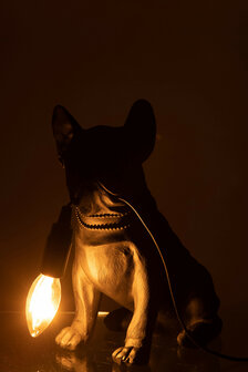 Lamp Bulldog Poly Zwart  &nbsp;J-Line   Sfeervolle lamp in de vorm van een Bulldog, 
