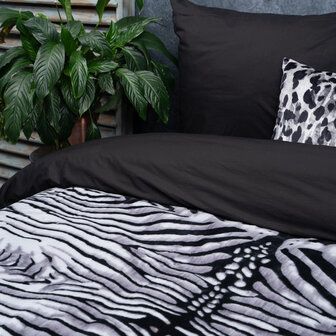  deken/sprei Zebra Grijs  200 x 240 cm