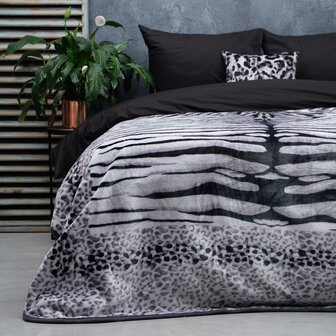 sprei Zebra Grijs  200 x 240 cm