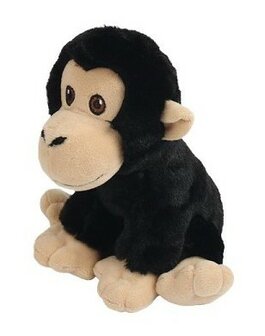  Knuffel Happy friends - Chimpansee 15x15x18cm