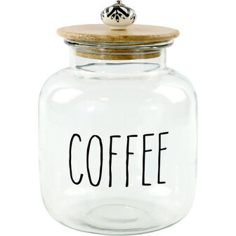 Voorraadpot Koffie/Coffee Glas