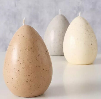 Eivormige Kaars &#039;Eggi&#039; 