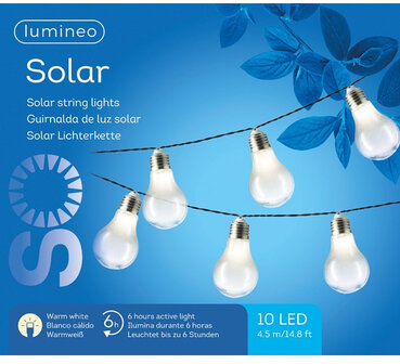 Outdoor&nbsp;lichtslinger Warm white 450cm SOLAR