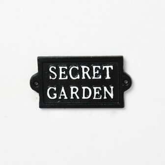 Tekstbord  &quot;Secret Garden&quot; 