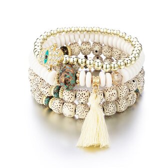 Armband - Bohemian - 4 armbandjes