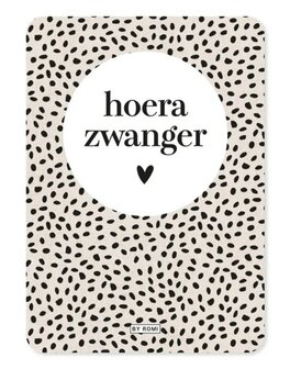 Kaart / Hoera zwanger