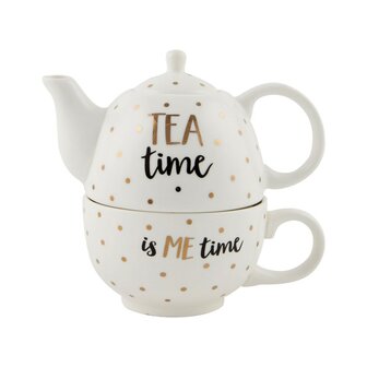 Tea for one Sass &amp; Belle Tea time.. Gold