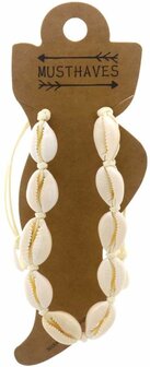 Enkelketting schelpen /enkelketting
