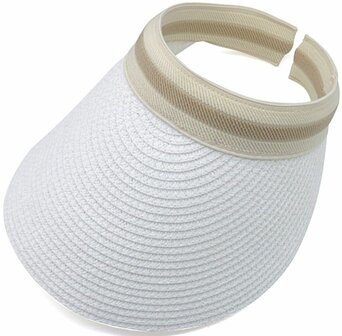 &nbsp;Zonneklep / Wit Cap