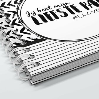 &nbsp;Jij bent mijn liefste papa - Hardcover Wire-o Invulboek SilliBeads