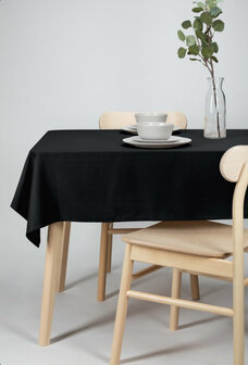 Tafelkleed Essentiel zwart 140 x 250 cm