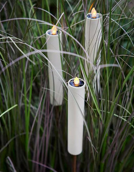 Fakkel kaars Solar wit Lumineo 
