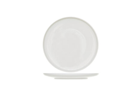 Gebakbordje/broodbordje set 6 / 15,3 cm. Wit