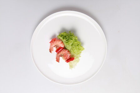 Gebakbordje/broodbordje set 6 / 15,3 cm. Wit