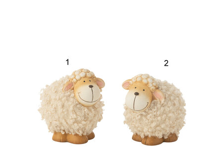 Schaap Porselein Beige/Bruin 2 ass