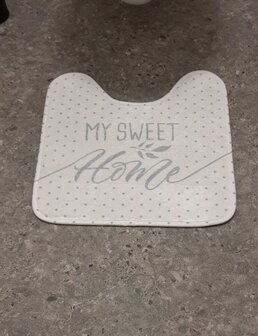 Toiletmat 45x45cm My sweet home