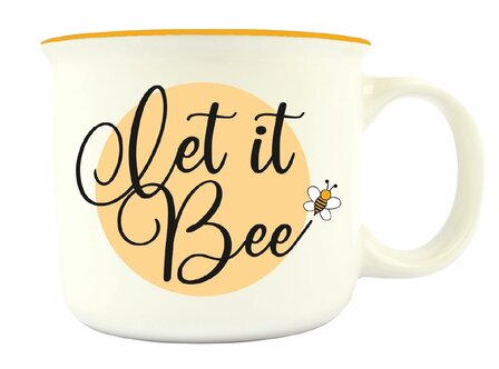 Mok Bijen&nbsp;350 ml 10,8x9,5 cm&nbsp;Let it Bee.. 