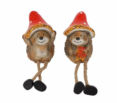 Egel met bungelbenen  7xH10cm