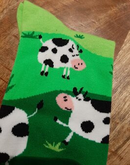 Sokken Koeien in weiland 38-45