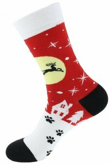 Kerstcadeau pakket Huisje, Kerstmok/Kerstsokken/kaartje