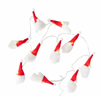 Strengverlichting kerstman 10 led 165cm