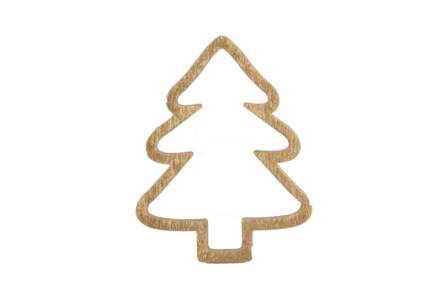 Kerstboompje voor op cadeau goud