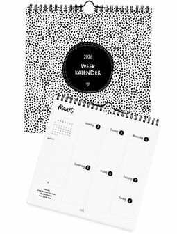 Weekkalender 2026 overzichtelijke weekplanner ZOEDT
