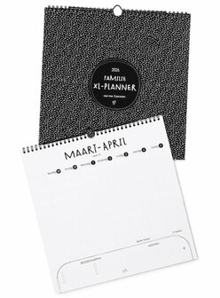 Familieplanner 2026 - extra grote planner voor gezinnen - 6 tot 8 personen ZOEDT