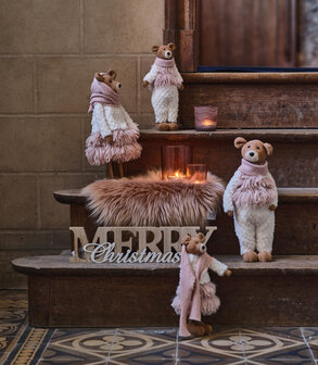Kerstdecoratie hout Merry Christmas &nbsp;