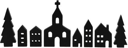 Kerstdorp, Een houten winters tafereeltje