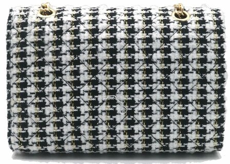 Schoudertas Zwart Wit