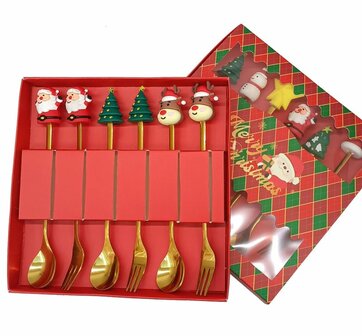 Gift Set Cutlery 6pcs- Christmas