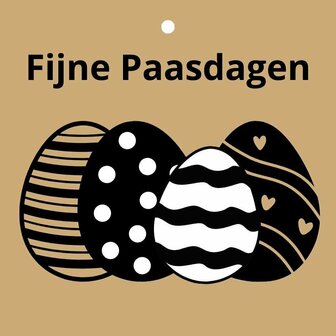 Cadeaukaartjes 2 stuks Vrolijk Pasen 7 X 7 CM.