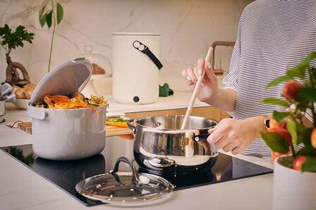 Afvalbakje/afvalemmer 3,3 L aanrecht 24X20.5X17CM