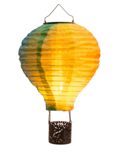 LUCHTBALLON NYLON SOLAR 20LED MET VLAMEFFECT 20X42CM 