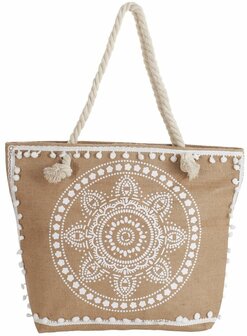 Strandtas Tassels 50x38x16cm