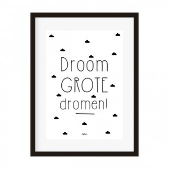 Poster kinderen Droom grote dromen