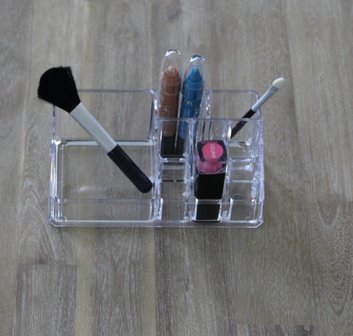 make up houder met vakken