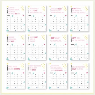 Verjaardagskalender in Kleur byBean