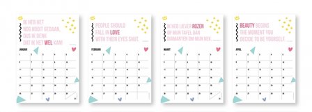 Verjaardagskalender in Kleur byBean