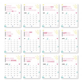 Verjaardagskalender in Kleur byBean