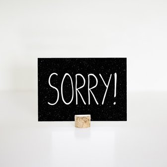 zwart wit kaart: SORRY!